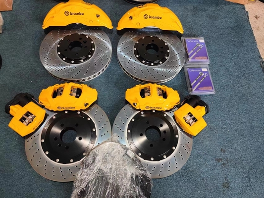 Κίτρινο 420x36mm Σετ φρένων αυτοκινήτου 10 δοχείο Δαγκάνα φρένου αυτοκινήτου Εφαρμογή για Audi Rsq3 / Akebono