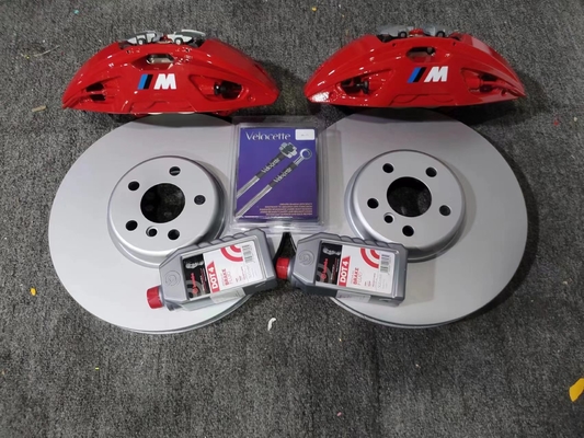 Κατάλληλο για BMW X3 MP 4 Pot κιτ δαγκάνα φρένων Κόκκινο χρώμα 374mm Δίσκοι αντικατάστασης τακάκια
